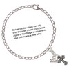 Silver Plated Small Botonee Cross with Beaded Decoration - Silver Plated Clip on Charm with Mini Year 2025 Jewelry Ideas and Examples