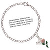 Silver Plated Pink Rose Flower - Silver Plated Clip on Charm with Mini Year 2025 Jewelry Ideas and Examples