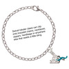 Silver Plated Small Teal Lizard - Silver Plated Clip on Charm with Mini Year 2025 Jewelry Ideas and Examples