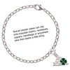 Silver Plated Mini Green Four Leaf Clover with Heart Leaves - Silver Plated Clip on Charm with Mini Year 2025 Jewelry Ideas and Examples