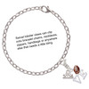 Silver Plated Love with Football - Silver Plated Clip on Charm with Mini Year 2025 Jewelry Ideas and Examples