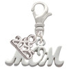 Silver Plated Mom - Silver Plated Clip on Charm with Mini Year 2025: Year to Remember Jewelry Gift - Celebrations