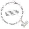 Silver Plated XOXO - Silver Plated Clip on Charm with Mini Year 2025 Jewelry Ideas and Examples