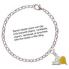 Silver Plated Small Long Yellow Heart - Silver Plated Clip on Charm with Mini Year 2025 Jewelry Ideas and Examples