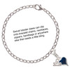 Silver Plated Small Long Blue Heart - Silver Plated Clip on Charm with Mini Year 2025 Jewelry Ideas and Examples