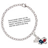 Silver Plated Texas Outline with Flag - Silver Plated Clip on Charm with Mini Year 2025 Jewelry Ideas and Examples