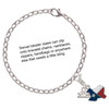 Silver Plated Texas with Rope Border - Silver Plated Clip on Charm with Mini Year 2025 Jewelry Ideas and Examples