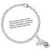 Silver Plated Multicolored Crystal Flip Flop - Silver Plated Clip on Charm with Mini Year 2025 Jewelry Ideas and Examples