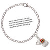 Silver Plated Santa Face with Curly Beard - Silver Plated Clip on Charm with Mini Year 2025 Jewelry Ideas and Examples