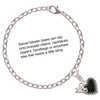Silver Plated Black Heart with Beaded Border - Silver Plated Clip on Charm with Mini Year 2025 Jewelry Ideas and Examples