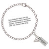Silver Plated Inspire - Silver Plated Clip on Charm with Mini Year 2025 Jewelry Ideas and Examples