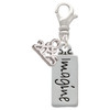 Silver Plated Imagine - Silver Plated Clip on Charm with Mini Year 2025: Year to Remember Jewelry Gift - Celebrations