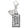 Silver Plated Love Much - Silver Plated Clip on Charm with Mini Year 2025: Year to Remember Jewelry Gift - Celebrations
