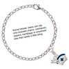 Silver Plated Nurse Hat with Blue Cross - Silver Plated Clip on Charm with Mini Year 2025 Jewelry Ideas and Examples