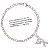 Silver Plated Ribbon - Silver Plated Clip on Charm with Mini Year 2025 Jewelry Ideas and Examples