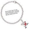 Silver Plated Reindeer with Red Crystal - Silver Plated Clip on Charm with Mini Year 2025 Jewelry Ideas and Examples