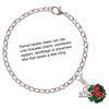 Enamel Wreath with Bow - Silver Plated Clip on Charm with Mini Year 2025 Jewelry Ideas and Examples