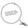 Silver Plated Black Running Shoe - Silver Plated Clip on Charm with Mini Year 2025 Jewelry Ideas and Examples