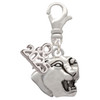 Silver Plated Small Panther - Mascot - Silver Plated Clip on Charm with Mini Year 2025: Year to Remember Jewelry Gift - Celebrations
