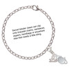 Silver Plated Mouse with Clear Resin Body - Silver Plated Clip on Charm with Mini Year 2025 Jewelry Ideas and Examples