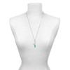 Silver Plated Hot Blue Seahorse - Silver Plated Clip on Charm with Mini Year 2025