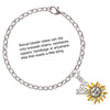 Silver Plated Enamel Sun - Silver Plated Clip on Charm with Mini Year 2025 Jewelry Ideas and Examples