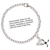 Silver Plated Hockey Sticks with Puck - Silver Plated Clip on Charm with Mini Year 2025 Jewelry Ideas and Examples