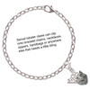 Silver Plated Wolf Head - Silver Plated Clip on Charm with Mini Year 2025 Jewelry Ideas and Examples