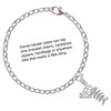 Silver Plated Fish Bones - Silver Plated Clip on Charm with Mini Year 2025 Jewelry Ideas and Examples