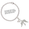 Silver Plated 3-D Dove - Silver Plated Clip on Charm with Mini Year 2025 Jewelry Ideas and Examples