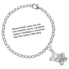 Silver Plated Purple Plumeria Flower - Silver Plated Clip on Charm with Mini Year 2025 Jewelry Ideas and Examples