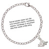 Silver Plated Mini Bee - Silver Plated Clip on Charm with Mini Year 2025 Jewelry Ideas and Examples
