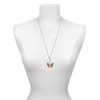 Silver Plated Large Monarch Butterfly with 6 AB Crystals - Silver Plated Clip on Charm with Mini Year 2025
