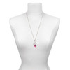 Silver Plated Hot Pink and Purple Plumeria Flower - Silver Plated Clip on Charm with Mini Year 2025