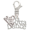 Silver Plated Gotta Dance - Silver Plated Clip on Charm with Mini Year 2025: Year to Remember Jewelry Gift - Celebrations