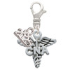 Silver Plated Nurse Caduceus - CNA - Silver Plated Clip on Charm with Mini Year 2025: Year to Remember Jewelry Gift - Celebrations