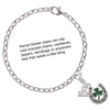 Silver Plated Irish Luck Horseshoe with Shamrock - Silver Plated Clip on Charm with Mini Year 2025 Jewelry Ideas and Examples