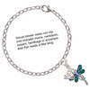 Silver Plated Dragonfly with Green & Blue Wings - Silver Plated Clip on Charm with Mini Year 2025 Jewelry Ideas and Examples