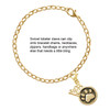 Gold-tone Paw in Circle - Gold-tone Plated Clip on Charm with Mini Year 2025 Jewelry Ideas and Examples
