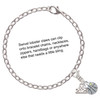 Silver Plated Small Basketball with a AB Crystal - Silver Plated Clip on Charm with Mini Year 2025 Jewelry Ideas and Examples