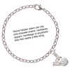 Silver Plated Mini White Volleyball - Silver Plated Clip on Charm with Mini Year 2025 Jewelry Ideas and Examples