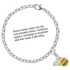 Silver Plated Mini Yellow Softball - Silver Plated Clip on Charm with Mini Year 2025 Jewelry Ideas and Examples