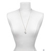 Silver Plated Peace with AB Crystal and Dove - Silver Plated Clip on Charm with Mini Year 2025