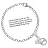 Silver Plated Large Greek Letter - Theta - Silver Plated Clip on Charm with Mini Year 2025 Jewelry Ideas and Examples
