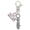 Silver Plated Goalie - Silver Plated Clip on Charm with Mini Year 2025: Year to Remember Jewelry Gift - Celebrations