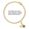 Gold-tone Mini Rounded Paw - Gold-tone Plated Clip on Charm with Mini Year 2025 Jewelry Ideas and Examples