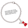 Silver Plated Red Dress - Silver Plated Clip on Charm with Mini Year 2025 Jewelry Ideas and Examples