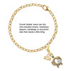Gold-tone Open Sea Turtle with White Plumeria - Gold-tone Plated Clip on Charm with Mini Year 2025 Jewelry Ideas and Examples