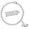 Heart with ''Water Polo'' and AB Crystal - Silver Plated Clip on Charm with Mini Year 2025 Jewelry Ideas and Examples