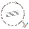 Rainbow Colored ''Peace'' - Silver Plated Clip on Charm with Mini Year 2025 Jewelry Ideas and Examples